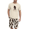 image:imagePrinStory Men Pajama Set Summer Pjs Sleepwear Short Sleeve Graphic Tee and Printed Shorts Novelty Loungewear With Pocket0 Khaki Ape Man