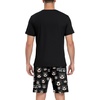 image:imagePrinStory Men Pajama Set Summer Pjs Sleepwear Short Sleeve Graphic Tee and Printed Shorts Novelty Loungewear With PocketBlack Brown Bear