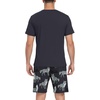 image:imagePrinStory Men Pajama Set Summer Pjs Sleepwear Short Sleeve Graphic Tee and Printed Shorts Novelty Loungewear With PocketDark Gray Wolf