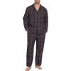 image:imagePrinStory Mens Flannel Pajamas Sets  Soft Cotton Classic Plaid Long Sleeve Pjs Sleepwear Lounge Set with Pockets02navy Blue Red Plaid