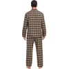 image:imagePrinStory Mens Flannel Pajamas Sets  Soft Cotton Classic Plaid Long Sleeve Pjs Sleepwear Lounge Set with Pockets04khaki Plaid