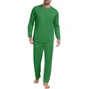 image:imagePrinStory Mens Pajama Set Soft Long Sleeve Shirts and Pants Mens Pjs Loungewear 2025 OutfitsGreen