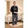 image:imagePrinStory Mens Pajama Sets Loungewear Sleepwear Pjs Lightweight Long Sleeve Shirts amp Bottoms Soft Comfy Sleep Sets S2XLFp Dw Black Brown Bear