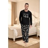 image:imagePrinStory Mens Pajama Sets Loungewear Sleepwear Pjs Lightweight Long Sleeve Shirts amp Bottoms Soft Comfy Sleep Sets S2XLFp Dw Black Brown Bear