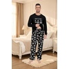 image:imagePrinStory Mens Pajama Sets Loungewear Sleepwear Pjs Lightweight Long Sleeve Shirts amp Bottoms Soft Comfy Sleep Sets S2XLFp Dw Black Brown Bear