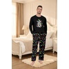 image:imagePrinStory Mens Pajama Sets Loungewear Sleepwear Pjs Lightweight Long Sleeve Shirts amp Bottoms Soft Comfy Sleep Sets S2XLFp Dw Black Lamp