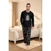 image:imagePrinStory Mens Pajama Sets Loungewear Sleepwear Pjs Lightweight Long Sleeve Shirts amp Bottoms Soft Comfy Sleep Sets S2XLFp Dw Black Lamp