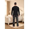 image:imagePrinStory Mens Pajama Sets Loungewear Sleepwear Pjs Lightweight Long Sleeve Shirts amp Bottoms Soft Comfy Sleep Sets S2XLFp Dw Black Lamp