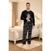 image:imagePrinStory Mens Pajama Sets Loungewear Sleepwear Pjs Lightweight Long Sleeve Shirts amp Bottoms Soft Comfy Sleep Sets S2XLFp Dw Black Lamp