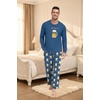 image:imagePrinStory Mens Pajama Sets Loungewear Sleepwear Pjs Lightweight Long Sleeve Shirts amp Bottoms Soft Comfy Sleep Sets S2XLFp Dw Blue Beer