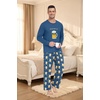 image:imagePrinStory Mens Pajama Sets Loungewear Sleepwear Pjs Lightweight Long Sleeve Shirts amp Bottoms Soft Comfy Sleep Sets S2XLFp Dw Blue Beer