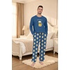 image:imagePrinStory Mens Pajama Sets Loungewear Sleepwear Pjs Lightweight Long Sleeve Shirts amp Bottoms Soft Comfy Sleep Sets S2XLFp Dw Blue Beer