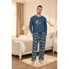 image:imagePrinStory Mens Pajama Sets Loungewear Sleepwear Pjs Lightweight Long Sleeve Shirts amp Bottoms Soft Comfy Sleep Sets S2XLFp Dw Blue Sea Bass