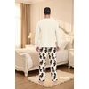 image:imagePrinStory Mens Pajama Sets Loungewear Sleepwear Pjs Lightweight Long Sleeve Shirts amp Bottoms Soft Comfy Sleep Sets S2XLFp Dw Khaki Ape Man