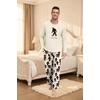 image:imagePrinStory Mens Pajama Sets Loungewear Sleepwear Pjs Lightweight Long Sleeve Shirts amp Bottoms Soft Comfy Sleep Sets S2XLFp Dw Khaki Ape Man