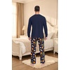 image:imagePrinStory Mens Pajama Sets Loungewear Sleepwear Pjs Lightweight Long Sleeve Shirts amp Bottoms Soft Comfy Sleep Sets S2XLFp Dw Navy Flames