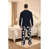 image:imagePrinStory Mens Pajama Sets Loungewear Sleepwear Pjs Lightweight Long Sleeve Shirts amp Bottoms Soft Comfy Sleep Sets S2XLFp Dw Navy White Dog