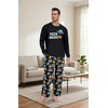 image:imagePrinStory Mens Pajama Sets Loungewear Sleepwear Pjs Lightweight Long Sleeve Shirts amp Bottoms Soft Comfy Sleep Sets S2XLFp Pizza Ufo