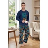 image:imagePrinStory Mens Pajama Sets Loungewear Sleepwear Pjs Lightweight Long Sleeve Shirts amp Bottoms Soft Comfy Sleep Sets S2XLFp Tibetan Blue Sloth