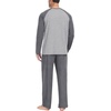 image:imagePrinStory Mens Pajama Sets Loungewear Sleepwear Pjs Lightweight Long Sleeve Shirts and Bottoms Soft Comfy Sleep Sets S4XL0dark Gray