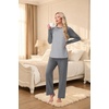 image:imagePrinStory Mens Pajama Sets Loungewear Sleepwear Pjs Lightweight Long Sleeve Shirts and Bottoms Soft Comfy Sleep Sets S4XL0dark Gray