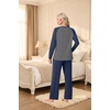 image:imagePrinStory Mens Pajama Sets Loungewear Sleepwear Pjs Lightweight Long Sleeve Shirts and Bottoms Soft Comfy Sleep Sets S4XL0navy Blue