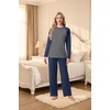 image:imagePrinStory Mens Pajama Sets Loungewear Sleepwear Pjs Lightweight Long Sleeve Shirts and Bottoms Soft Comfy Sleep Sets S4XL0navy Blue