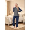 image:imagePrinStory Mens Pajama Sets Loungewear Sleepwear Pjs Lightweight Long Sleeve Shirts and Bottoms Soft Comfy Sleep Sets S4XL0navy Blue
