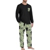 image:imagePrinStory Mens Pajama Sets Loungewear Sleepwear Pjs Lightweight Long Sleeve Shirts and Bottoms Soft Comfy Sleep Sets S4XLApricot Ape Man