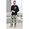 image:imagePrinStory Mens Pajama Sets Loungewear Sleepwear Pjs Lightweight Long Sleeve Shirts and Bottoms Soft Comfy Sleep Sets S4XLApricot Ape Man