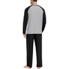 image:imagePrinStory Mens Pajama Sets Loungewear Sleepwear Pjs Lightweight Long Sleeve Shirts and Bottoms Soft Comfy Sleep Sets S4XLBlack Gray