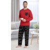 image:imagePrinStory Mens Pajama Sets Loungewear Sleepwear Pjs Lightweight Long Sleeve Shirts and Bottoms Soft Comfy Sleep Sets S4XLBlack Lantern