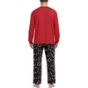 image:imagePrinStory Mens Pajama Sets Loungewear Sleepwear Pjs Lightweight Long Sleeve Shirts and Bottoms Soft Comfy Sleep Sets S4XLBlack Lantern