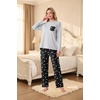 image:imagePrinStory Mens Pajama Sets Loungewear Sleepwear Pjs Lightweight Long Sleeve Shirts and Bottoms Soft Comfy Sleep Sets S4XLBlack Star Moon