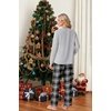 image:imagePrinStory Mens Pajama Sets Loungewear Sleepwear Pjs Lightweight Long Sleeve Shirts and Bottoms Soft Comfy Sleep Sets S4XLBlack White Plaid