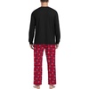image:imagePrinStory Mens Pajama Sets Loungewear Sleepwear Pjs Lightweight Long Sleeve Shirts and Bottoms Soft Comfy Sleep Sets S4XLBlue Red Plaid Snow