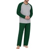 image:imagePrinStory Mens Pajama Sets Loungewear Sleepwear Pjs Lightweight Long Sleeve Shirts and Bottoms Soft Comfy Sleep Sets S4XLC Dark Green