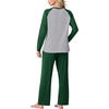 image:imagePrinStory Mens Pajama Sets Loungewear Sleepwear Pjs Lightweight Long Sleeve Shirts and Bottoms Soft Comfy Sleep Sets S4XLC Dark Green