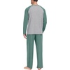image:imagePrinStory Mens Pajama Sets Loungewear Sleepwear Pjs Lightweight Long Sleeve Shirts and Bottoms Soft Comfy Sleep Sets S4XLC Haze Blue
