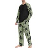 image:imagePrinStory Mens Pajama Sets Loungewear Sleepwear Pjs Lightweight Long Sleeve Shirts and Bottoms Soft Comfy Sleep Sets S4XLFp Apricot Ape Man