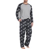 image:imagePrinStory Mens Pajama Sets Loungewear Sleepwear Pjs Lightweight Long Sleeve Shirts and Bottoms Soft Comfy Sleep Sets S4XLFp Big Wolf