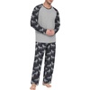 image:imagePrinStory Mens Pajama Sets Loungewear Sleepwear Pjs Lightweight Long Sleeve Shirts and Bottoms Soft Comfy Sleep Sets S4XLFp Big Wolf