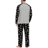 image:imagePrinStory Mens Pajama Sets Loungewear Sleepwear Pjs Lightweight Long Sleeve Shirts and Bottoms Soft Comfy Sleep Sets S4XLFp Black Brown Bear