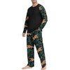image:imagePrinStory Mens Pajama Sets Loungewear Sleepwear Pjs Lightweight Long Sleeve Shirts and Bottoms Soft Comfy Sleep Sets S4XLFp Black Panther