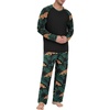 image:imagePrinStory Mens Pajama Sets Loungewear Sleepwear Pjs Lightweight Long Sleeve Shirts and Bottoms Soft Comfy Sleep Sets S4XLFp Black Panther