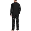 image:imagePrinStory Mens Pajama Sets Loungewear Sleepwear Pjs Lightweight Long Sleeve Shirts and Bottoms Soft Comfy Sleep Sets S4XLFp Black Star Moon