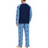 image:imagePrinStory Mens Pajama Sets Loungewear Sleepwear Pjs Lightweight Long Sleeve Shirts and Bottoms Soft Comfy Sleep Sets S4XLFp Blue Sea Fish