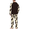 image:imagePrinStory Mens Pajama Sets Loungewear Sleepwear Pjs Lightweight Long Sleeve Shirts and Bottoms Soft Comfy Sleep Sets S4XLFp Khaki Ape Man