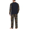 image:imagePrinStory Mens Pajama Sets Loungewear Sleepwear Pjs Lightweight Long Sleeve Shirts and Bottoms Soft Comfy Sleep Sets S4XLFp Navy Blue Chocolate