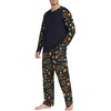 image:imagePrinStory Mens Pajama Sets Loungewear Sleepwear Pjs Lightweight Long Sleeve Shirts and Bottoms Soft Comfy Sleep Sets S4XLFp Navy Blue Chocolate